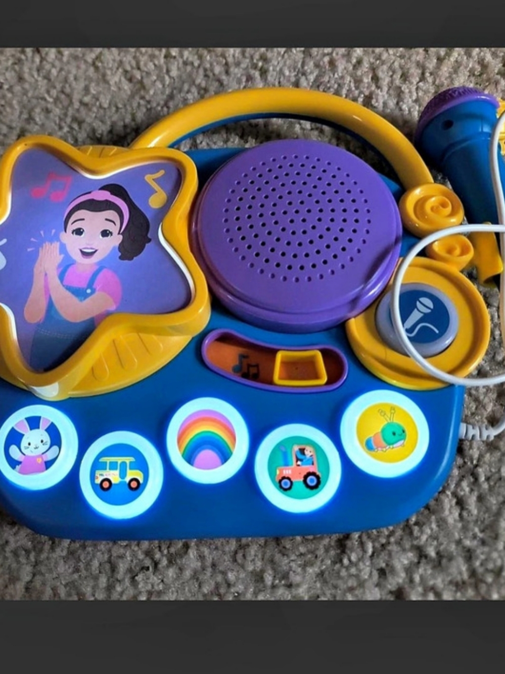 LeapFrog Let's Record! Learning Karaoke Toy Blue & Yellow